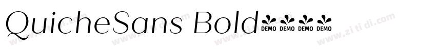 QuicheSans Bold字体转换 QuicheSans Bold字体转换